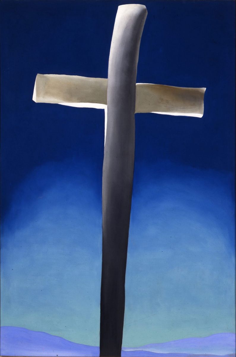 Fig. 4 Georgia O’Keeffe, Grey Cross with Blue, 1929. Oil on canvas, 36 x 24 in. The Albuquerque Museum.