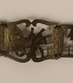 Metal link bracelet made in the Łódź ghetto