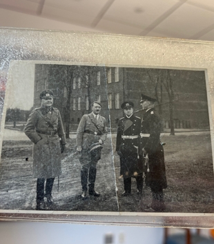 Photograph of Adolf Hitler and Other Uniformed Officials 