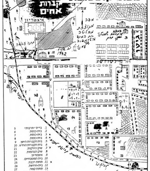Hand drawn map of the city of Kostopol, Ukraine