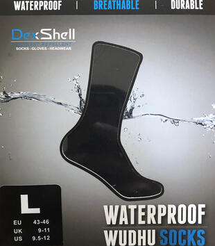 Cardboard packaging of waterproof socks