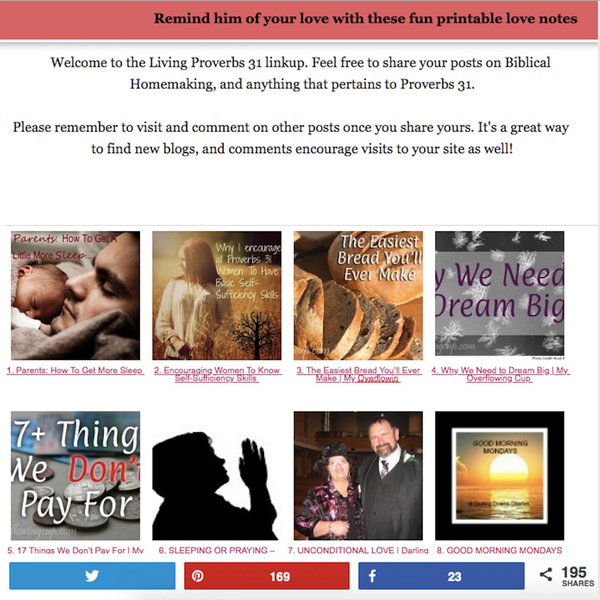 Screenshot of online Christian blog, with various evangelical stock photographs as article thumbnails