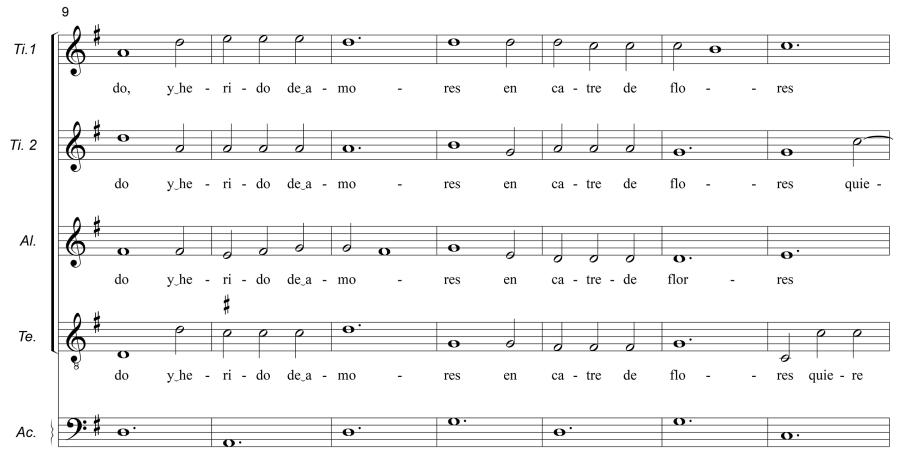 Musical notation includes notes and lyrics.